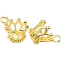 Amazon.co.jp: [紗や工房] 王冠 小 14mm ゴールド 2個 2ヶ 約1.4cm